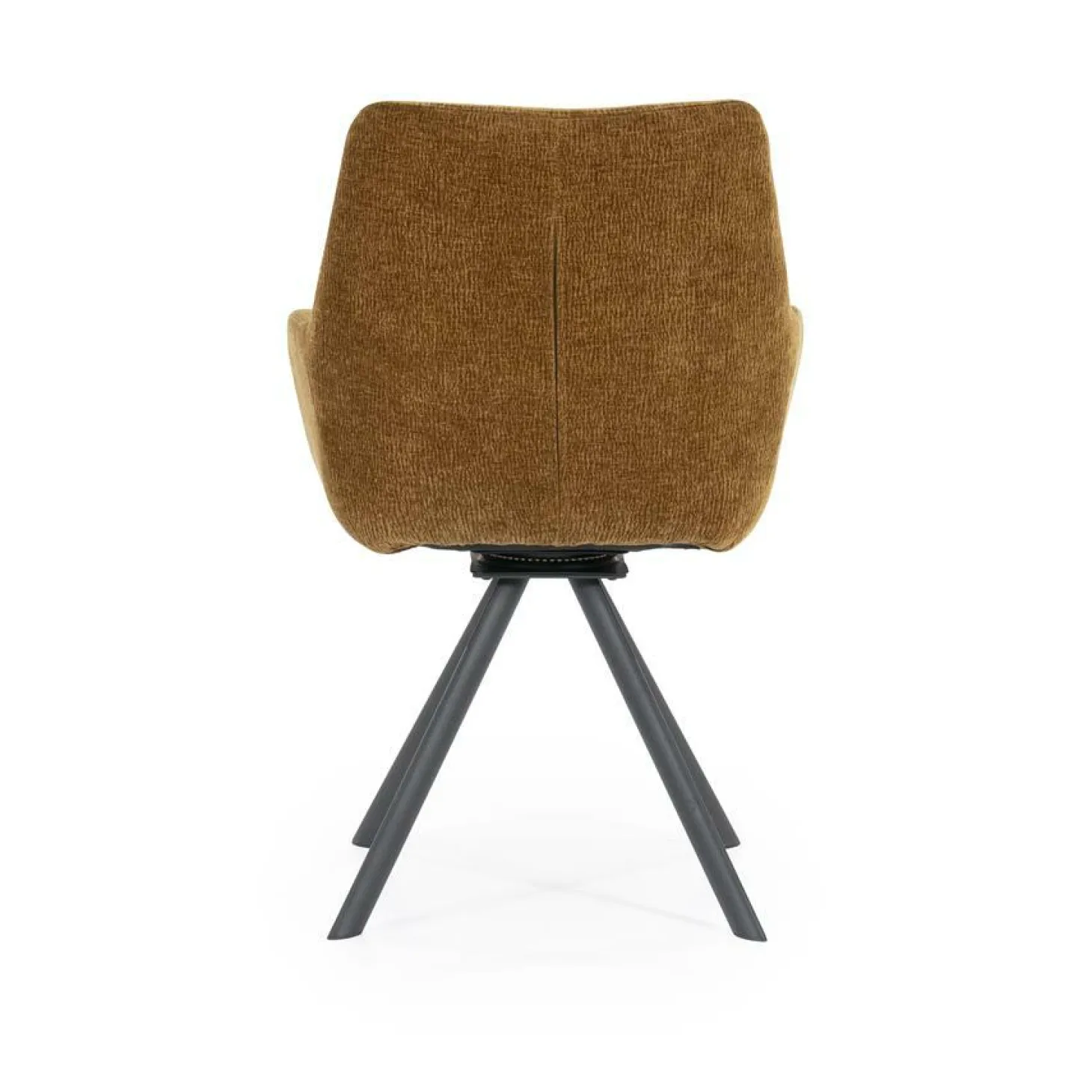 Draaibare Eetkamerstoel Bliss met armleuning- Mosterd - Loft24.nl