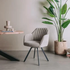 Draaibare Eetkamerstoel Bruno - Beige - Loft24.nl