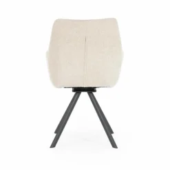 Draaibare Eetkamerstoel Bliss met armleuning- Taupe - Loft24.nl
