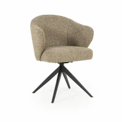 Draaibare Eetkamerstoel Connor kleur Bruin - Loft24.nl