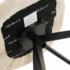 Draaibare Eetkamerstoel Chadwick Geweven stof kleur Beige - Loft24.nl