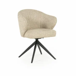 Draaibare Eetkamerstoel Connor kleur Taupe - Loft24.nl