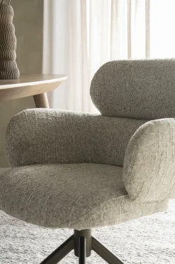 Draaibare Eetkamerstoel Darcio - Beige - Loft24.nl