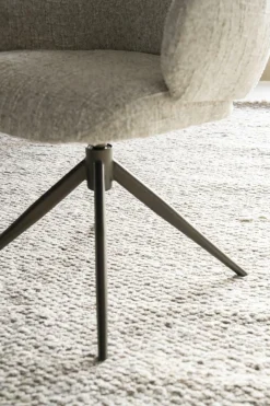 Draaibare Eetkamerstoel Darcio - Beige - Loft24.nl