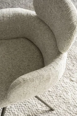 Draaibare Eetkamerstoel Darcio - Beige - Loft24.nl