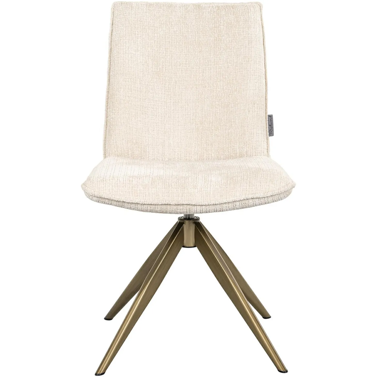 Draaibare Eetkamerstoel Dakota Chenille kleur Beige - Loft24.nl