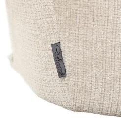 Draaibare Eetkamerstoel Dakota Met armleuning Chenille kleur Beige - Loft24.nl