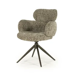 Draaibare Eetkamerstoel Darcio - Taupe - Loft24.nl