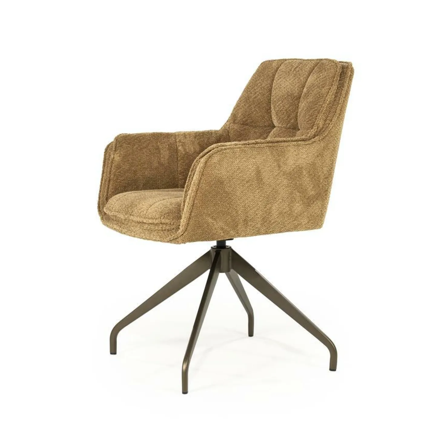 Draaibare Eetkamerstoel Hugo - Mosterd - Loft24.nl