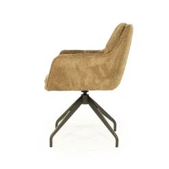 Draaibare Eetkamerstoel Hugo - Mosterd - Loft24.nl