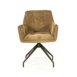 Draaibare Eetkamerstoel Hugo - Mosterd - Loft24.nl