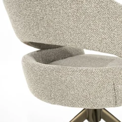 Draaibare Eetkamerstoel Hailey Boulé - Taupe - Loft24.nl