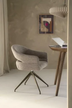 Draaibare Eetkamerstoel Hailey Boulé - Taupe - Loft24.nl