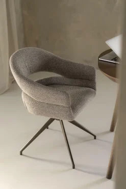Draaibare Eetkamerstoel Hailey Boulé - Taupe - Loft24.nl