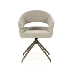 Draaibare Eetkamerstoel Hailey Boulé - Taupe - Loft24.nl