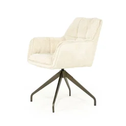 Draaibare Eetkamerstoel Hugo - Beige - Loft24.nl