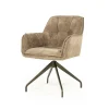 Draaibare Eetkamerstoel Hugo - Taupe - Loft24.nl