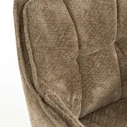 Draaibare Eetkamerstoel Hugo - Taupe - Loft24.nl