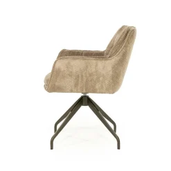 Draaibare Eetkamerstoel Hugo - Taupe - Loft24.nl