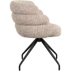 Draaibare Eetkamerstoel Kayla Be Trendy kleur Rose - Loft24.nl