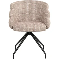 Draaibare Eetkamerstoel Kayla Be Trendy kleur Rose - Loft24.nl