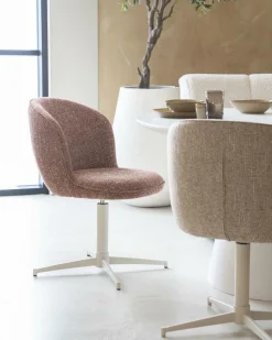 Draaibare Eetkamerstoel Molly Rood - Loft24.nl