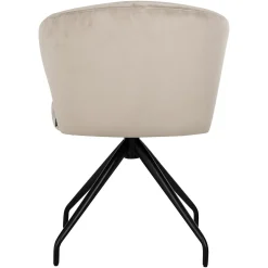 Draaibare Eetkamerstoel Milly Velvet kleur Khaki - Loft24.nl