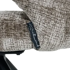 Draaibare Eetkamerstoel Milly Chenille - Stone - Loft24.nl