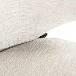 Draaibare Eetkamerstoel Milly Chenille - Crème - Loft24.nl