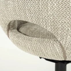 Draaibare Eetkamerstoel Nol Bouclé - Taupe - Loft24.nl