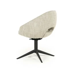 Draaibare Eetkamerstoel Nol Bouclé - Taupe - Loft24.nl