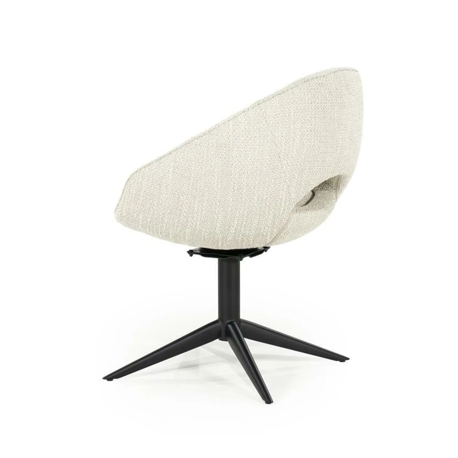 Draaibare Eetkamerstoel Nol Bouclé - Beige - Loft24.nl