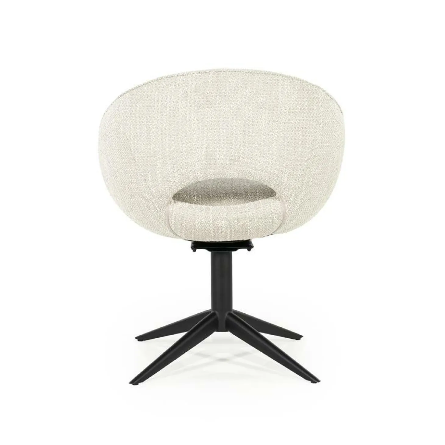 Draaibare Eetkamerstoel Nol Bouclé - Beige - Loft24.nl