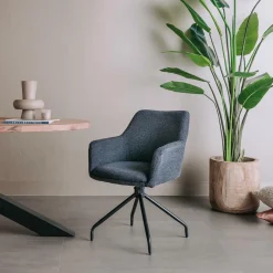 Draaibare Eetkamerstoel Ortana - Indigo - Loft24.nl