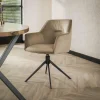 Draaibare Eetkamerstoel Pull - Champagne Velours - Loft24.nl