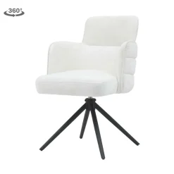 Draaibare Eetkamerstoel Rumo - Ecru - Loft24.nl
