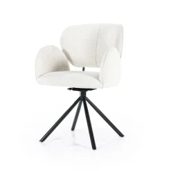 Draaibare Eetkamerstoel Rosalin - Beige - Loft24.nl