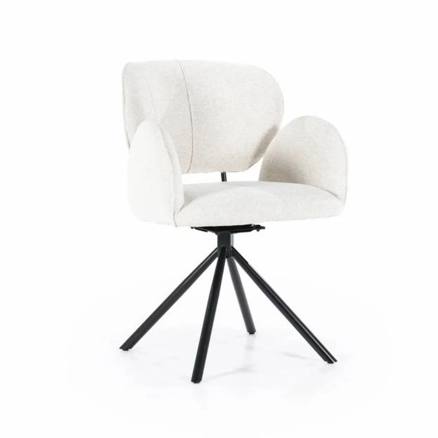 Draaibare Eetkamerstoel Rosalin - Beige - Loft24.nl