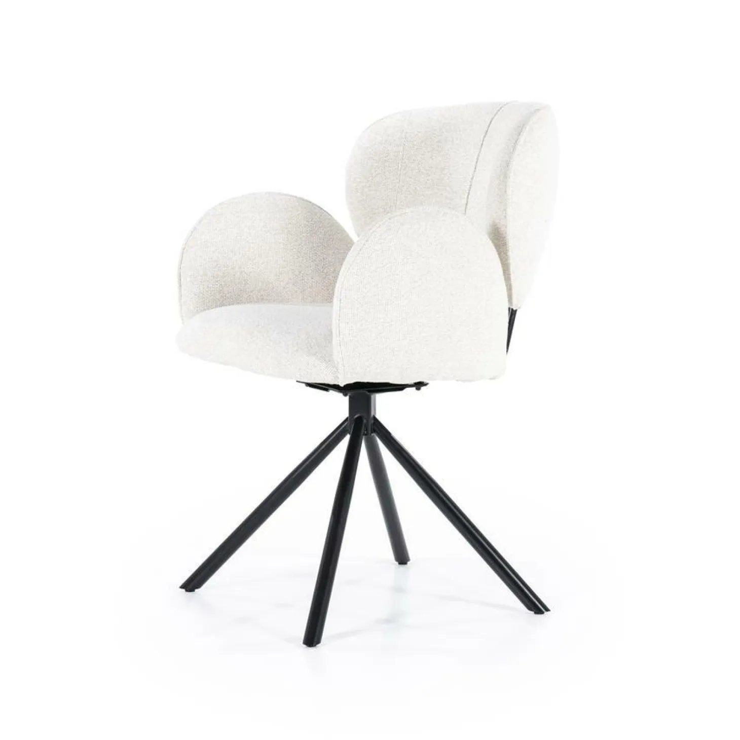 Draaibare Eetkamerstoel Rosalin - Beige - Loft24.nl