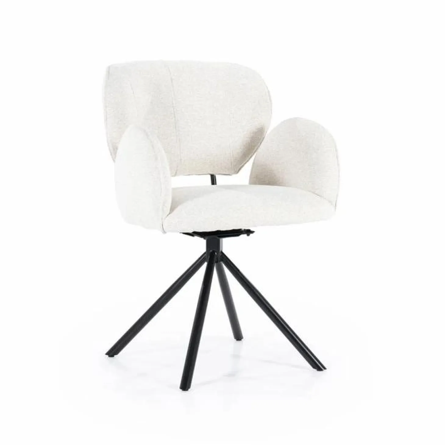 Draaibare Eetkamerstoel Rosalin - Beige - Loft24.nl