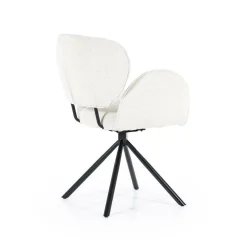 Draaibare Eetkamerstoel Rosalin - Beige - Loft24.nl