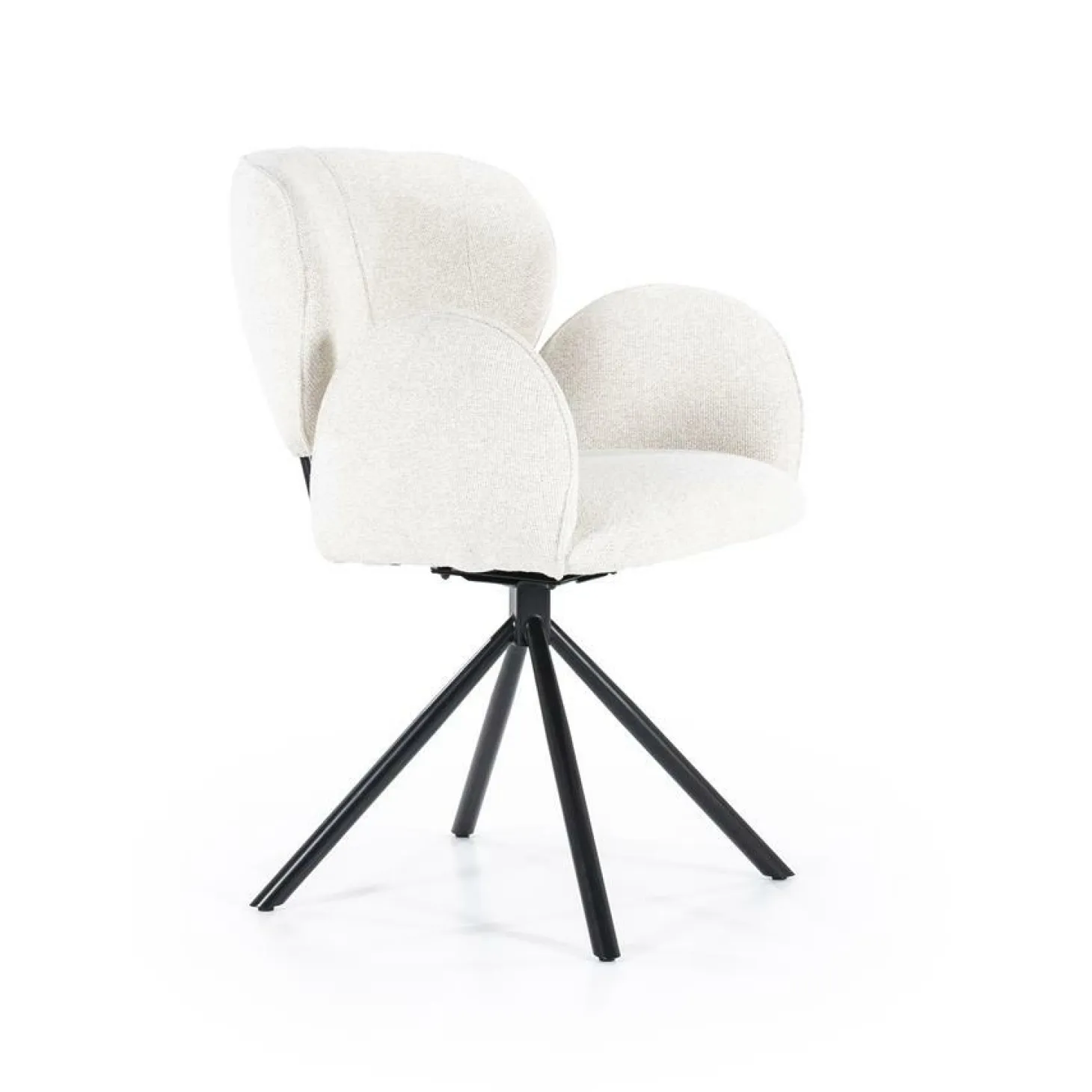 Draaibare Eetkamerstoel Rosalin - Beige - Loft24.nl