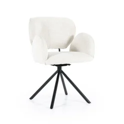 Draaibare Eetkamerstoel Rosalin - Beige - Loft24.nl
