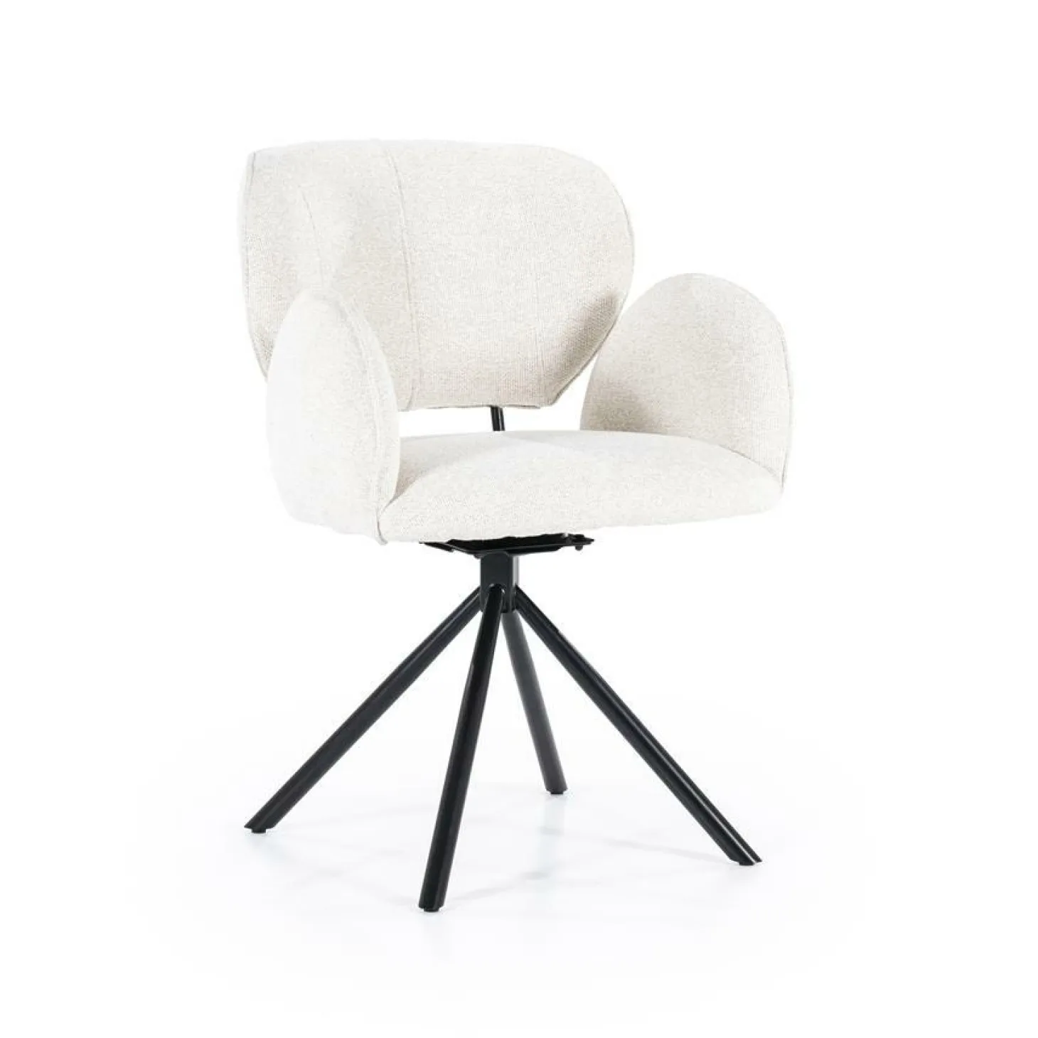 Draaibare Eetkamerstoel Rosalin - Beige - Loft24.nl