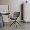 Draaibare Eetkamerstoel Sora Chenille - Taupe - Loft24.nl