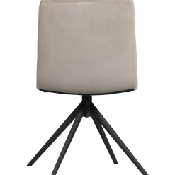 Draaibare Eetkamerstoel Vinny Velvet - Zand - Loft24.nl