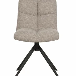 Draaibare Eetkamerstoel Vinny Bouclé - Zand - Loft24.nl