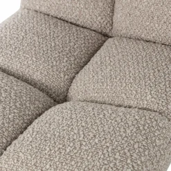 Draaibare Eetkamerstoel Vinny Bouclé - Zand - Loft24.nl