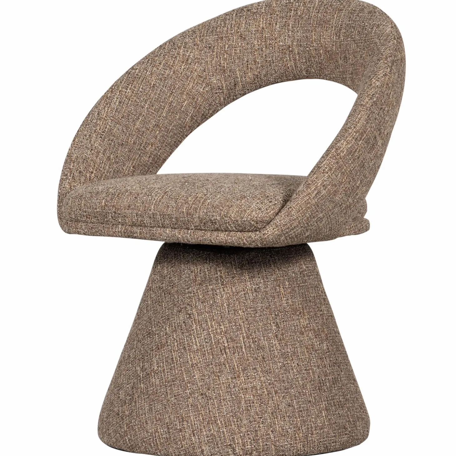 Draaibare Eetkamerstoel Winter Geweven stof - Naturel - Loft24.nl