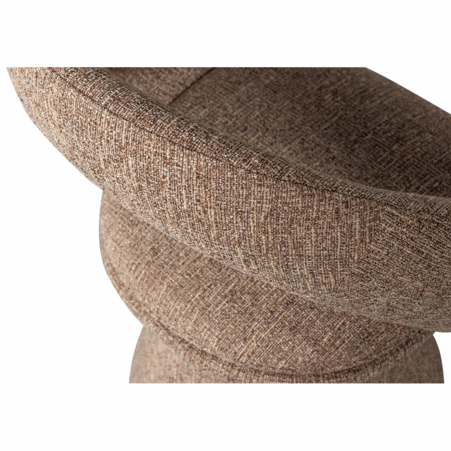 Draaibare Eetkamerstoel Winter Geweven stof - Naturel - Loft24.nl